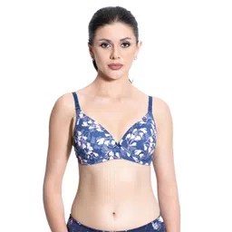 VStar Women Floral Printed Medium Coverage Lightly Padded T-shirt Bra-picture-17
