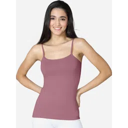 VStar Women Pink Solid Pure Combed Cotton Camisole-picture-12
