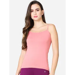 VStar Women Pink Solid Pure Combed Cotton Camisoles-picture-11