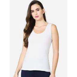 VStar Women White Solid Cotton Short Length Camisoles-picture-17