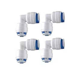 Vstec 6.35x6.35 mm (1/4x1/4 inch) Both Side Push Elbow Connector for RO Water Purifier (Pack of 30 Pcs)-picture-45