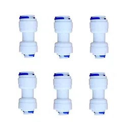 Vstec 6.35x9.52 mm (1/4x3/8inch) Both Side Push Straight Connector Reducer for RO Water Purifier (Pack of 6 Pcs)-picture-19