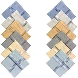 vt virtue traders Men Cotton Handkerchief Set | Men Hanky | Premium Cotton Rumal For Men | 100% Cotton Hankies for Men | Free Size - Random Color & Print-picture-28