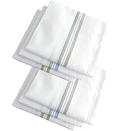 vt virtue traders Pure Cotton Hanky/Rumal For Men and Boys (Pack Of 6 Pc)-picture-52