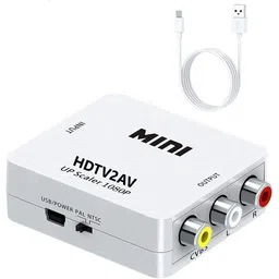 VYAR HDTV2AV / HDMI2AV Up Scaler 1080P HDMI to AV Composite Video Audio Converter Gaming Adapter-picture-25