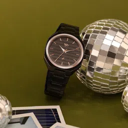 Vyb Horizon By Fastrack Quartz Analog Black Dial Black Stainless Steel Strap Watch For Guys-picture-22