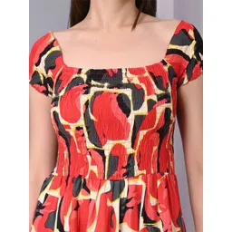 VYMO Floral Print Fit & Flare Maxi Dress image 3