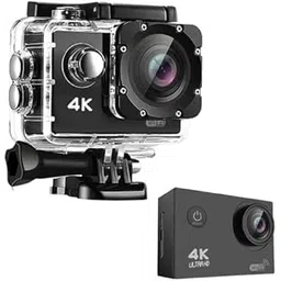 VYNEX 4K Ultra HD Action Camera with WiFi | 30m Waterproof Sports Cam 170° Wide Angle | 30fps Recording & Micro HDMI Port | Ideal for Outdoor & Underwater Adventures|-picture-18