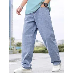 VYNTIQ Men Jean Baggy Mid-Rise Light Fade Jeans-picture-38