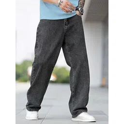 VYNTIQ Men Jean Straight Fit Mid-Rise Light Fade Jeans-picture-12