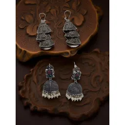 VYRA Geometric Drop Earrings-picture-41