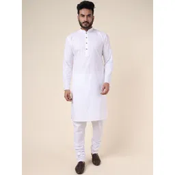 W & G Men Regular Pure Cotton Kurta with Churidar-picture-37