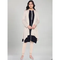 W Beige Plain Cardigan-picture-17