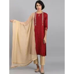 W Beige Plain Dupatta-picture-17