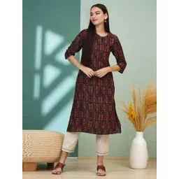 W Brown Paisley Kurta-picture-47