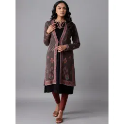 W Brown Printed Cardigan-picture-29