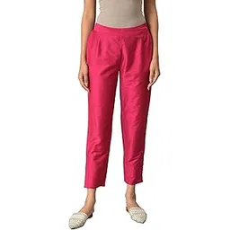 w for woman Women's Slim Fit Mid Rise Strechable Slim Pants | Trousers-picture-48