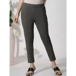 W Grey Mid Rise Pants-picture-36