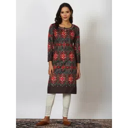 W Multi Polyester Printed Kurta-picture-43