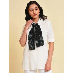 W Off-White Cotton Striped Top-picture-32