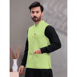 w s textile Solid Men Waistcoat image 3