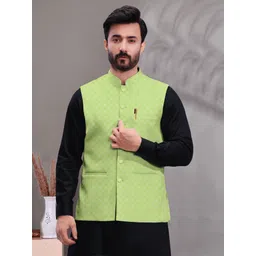 w s textile Solid Men Waistcoat image 1