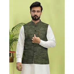 w s textile Self Design Men Waistcoat-picture-19