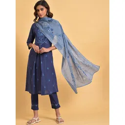 W Ethnic Motifs Printed Cotton Straight Kurta-picture-52