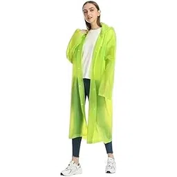 w+ EVA Waterproof Rain Coat Hooded Universal Outdoor Water Resistant Portable Suit for Men Women Boys and Girls (Green1)-picture-21
