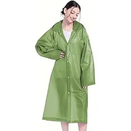w+ EVA Waterproof Rain Coat Hooded Universal Outdoor Water Resistant Portable Suit for Men Women Boys & Girls (Green2)-picture-29