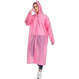 w+ EVA Waterproof Rain Coat Hooded Universal Outdoor Water Resistant Portable Suit for Men Women Boys and Girls (Pink1)-picture-18