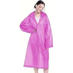 w+ EVA Waterproof Rain Coat Hooded Universal Outdoor Water Resistant Portable Suit for Men Women Boys & Girls (Purple)-picture-27