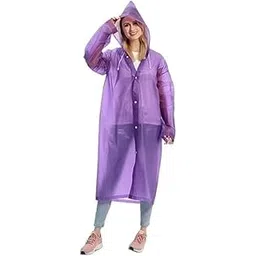 w+ EVA Waterproof Rain Coat Hooded Universal Outdoor Water Resistant Portable Suit for Men Women Boys and Girls (Purple1)-picture-17