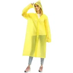 w+ EVA Waterproof Rain Coat Hooded Universal Outdoor Water Resistant Portable Suit for Men Women Boys and Girls (Yellow1)-picture-20