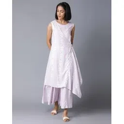 w Floral Print Jumpsuit with Tie-Up-picture-21