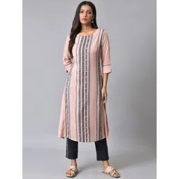 W Geometric Printed Straight Kurta-picture-23