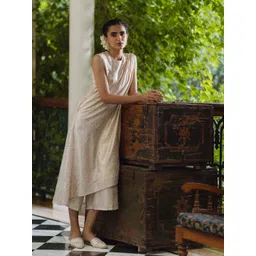 W Women Pink & Gold-Toned Printed Basic Jumpsuit-picture-45