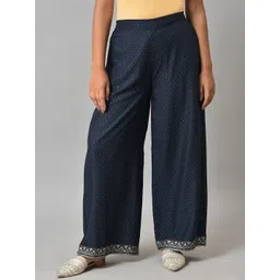 W Women Polka Dot Printed Palazzos-picture-12