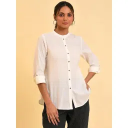 W White Cotton Top-picture-40