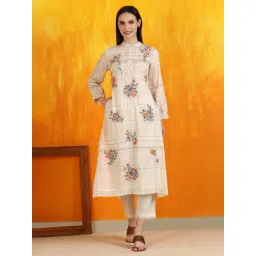 W White Printed Kurta-picture-39