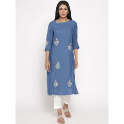 W Women Floral Embroidered Kurta-picture-43