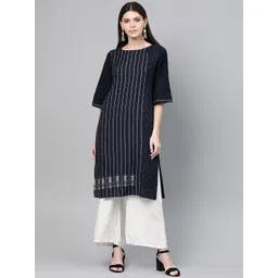 W Women Straight Cotton Kurta-picture-36