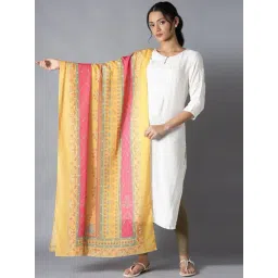 W Yellow Printed Dupatta-picture-43