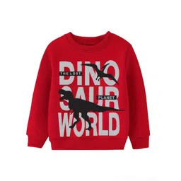 WAAMY69 Kids Typography Printed Pullover Cotton Sweatshirt-picture-13
