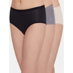 Wacoal Black & Off-White Cotton Hipster Panties - Pack Of 3-picture-33