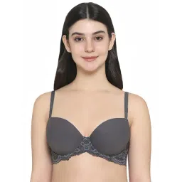 Wacoal Dark Grey Lace Half Coverage Under-Wired Balconette Bra-image-29