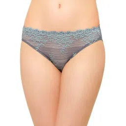 Wacoal Embrace Lace Low Waist Medium Coverage Lace Bikini Panty - Grey-image-30