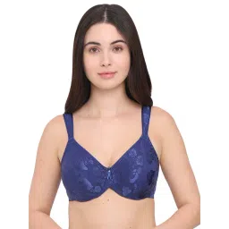 Wacoal Navy Comfort Fit Embroidered Bra-picture-34