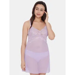 Wacoal Purple Lace Work Chemise-picture-17