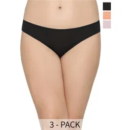 Wacoal Women Pack Of 3 Low-Rise Hipster Briefs image 1